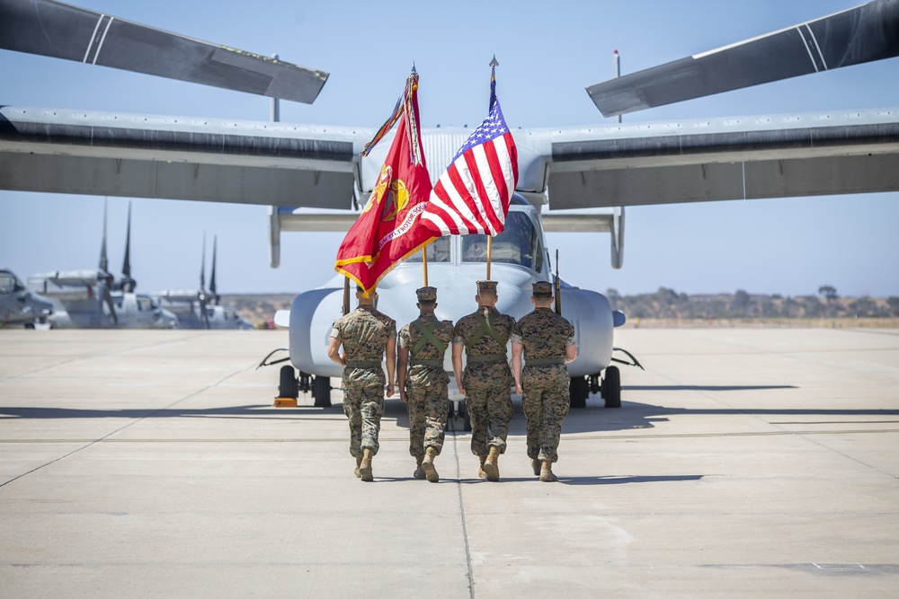 Marine Medium Tiltrotor Squadron 764 change of command ceremony