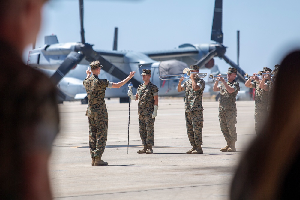 Marine Medium Tiltrotor Squadron 764 change of command ceremony