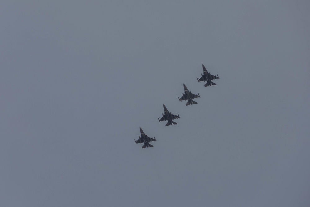 114th Fighter Wing jets arrive at Ellsworth Air Force Base for Combat Raider 21