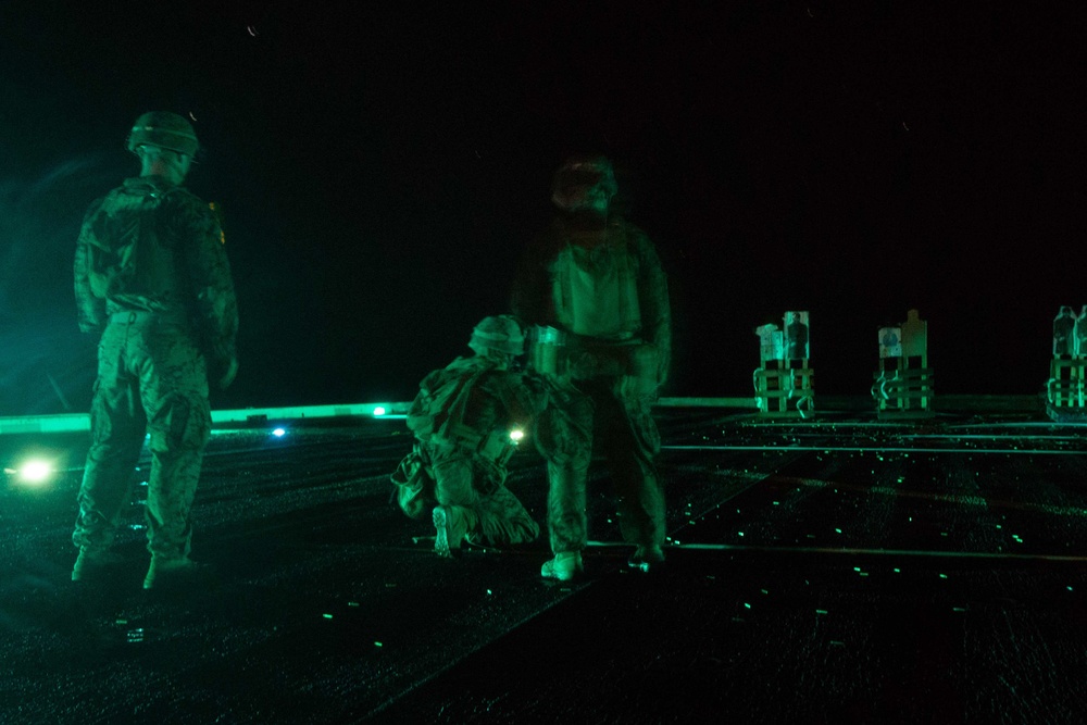 BLT 3/5 Conducts a Low-Light Deck Shoot