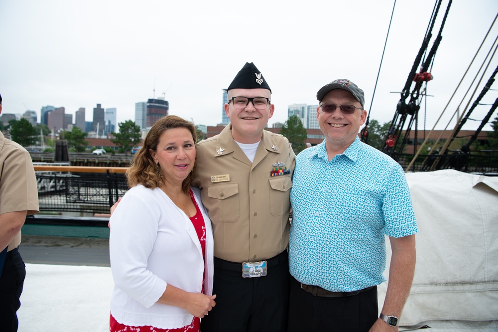 Sailors Aboard USS Constitution Promoted to Next Rank