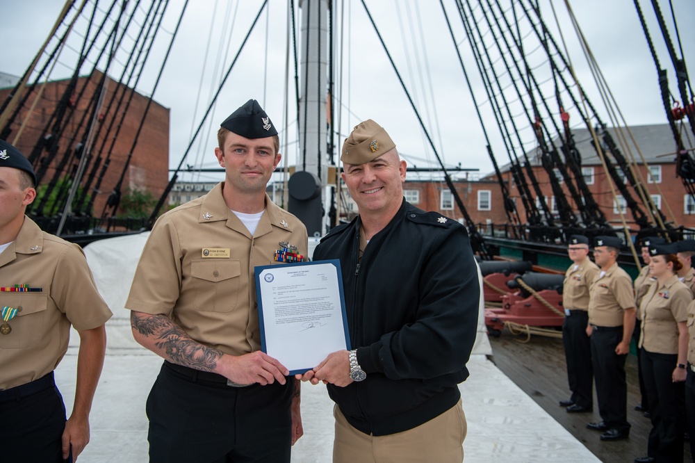 USS Constitution announces Sailors of the Quarter