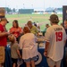 Naval History and Heritage Command attends Fargo-Moorhead RedHawks Baseball Game during Fargo Navy Week
