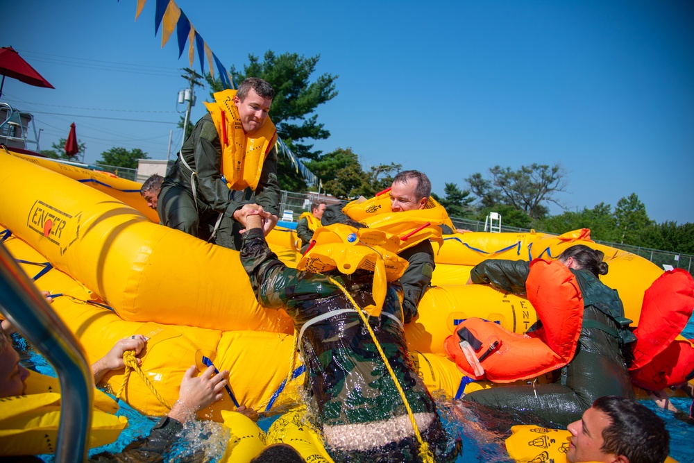 Aircrew water survival training