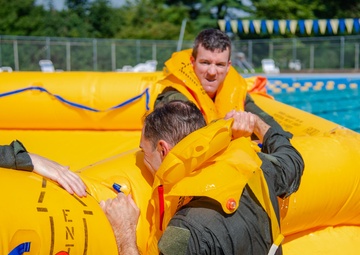 Aircrew water survival training
