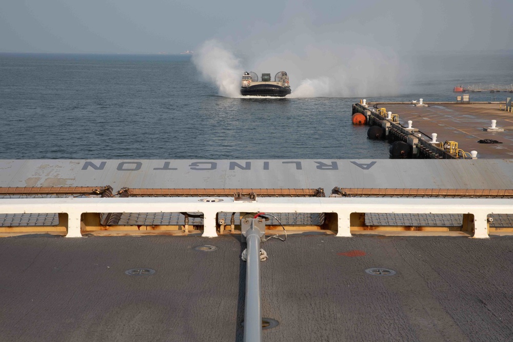 USS Arlington conducts a LOADEX