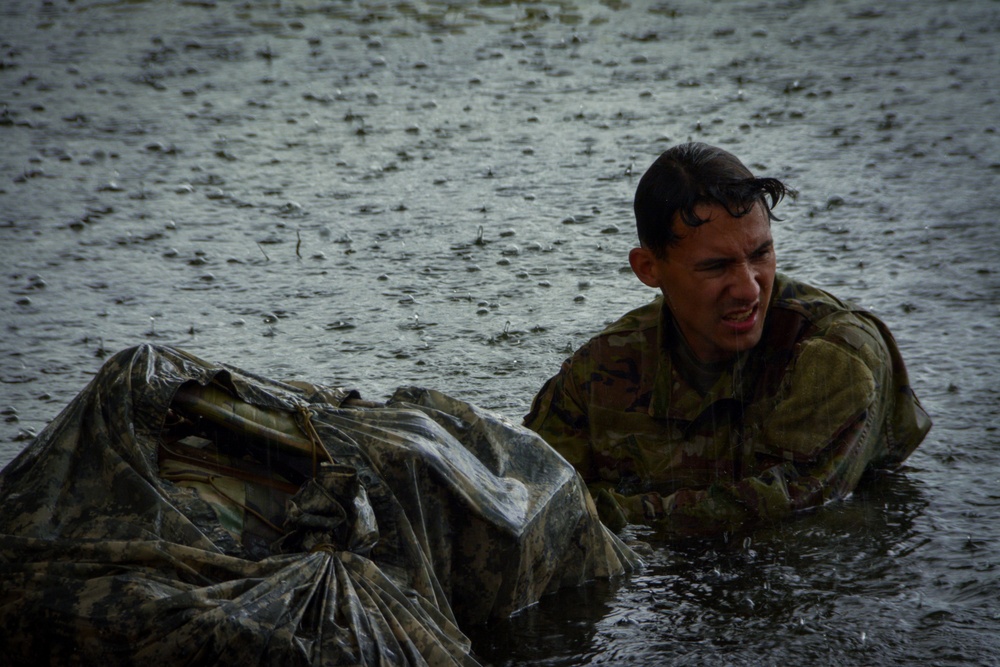Task Force Dark Rifles conducts water survival training