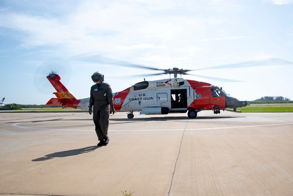 USCG Jayhawk Crew Conducts Training Flight