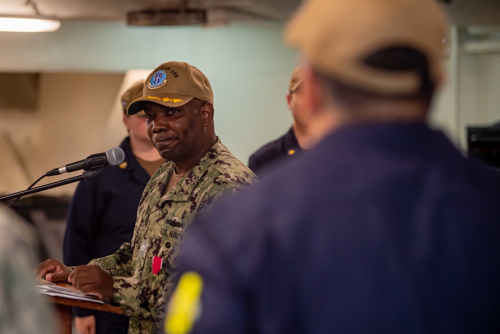 Commander, Destroyer Squadron (COMDESRON) 1 Change of Command Ceremony