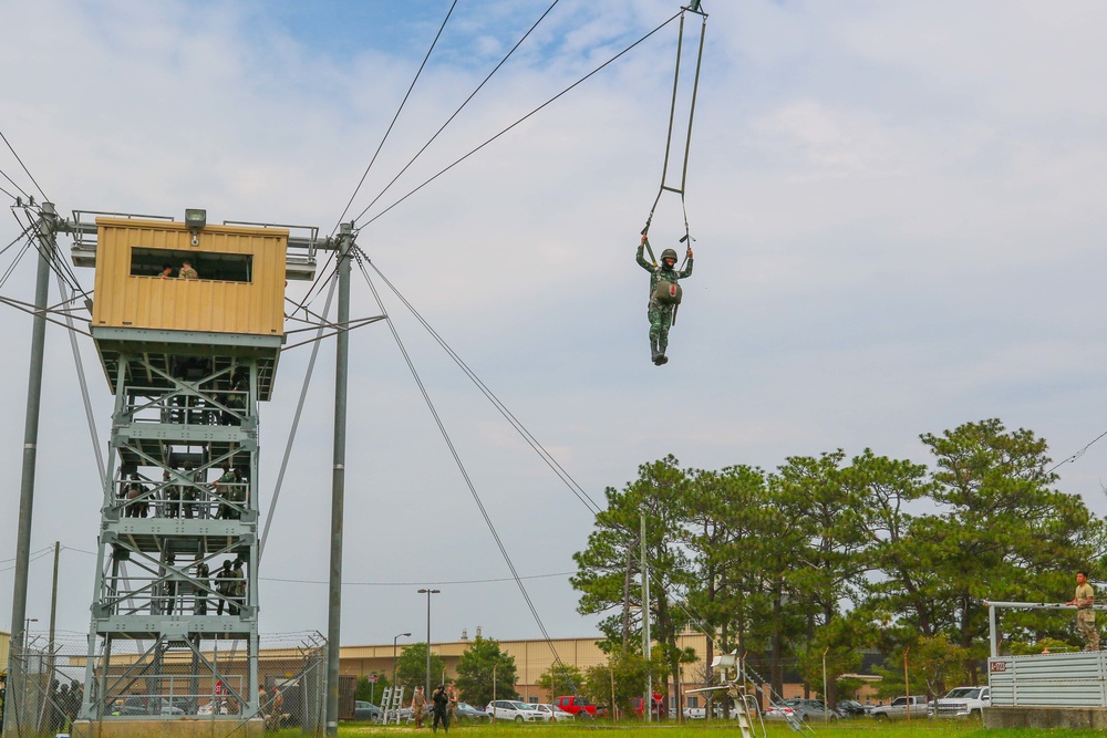 Royal Thai Army Trains With Paratroopers