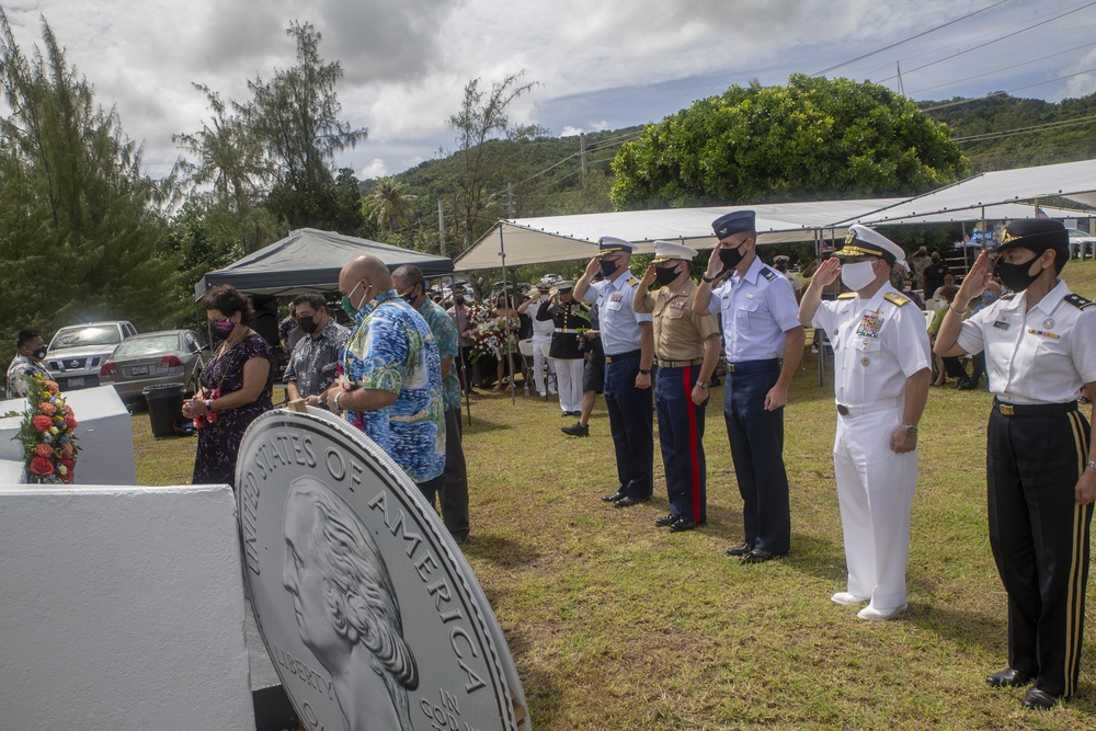 MCB Camp Blaz senior leaders pay respect during memorial service in Asan