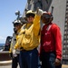 USS Sioux City Sailors Conduct Aviation Firefighting Drills