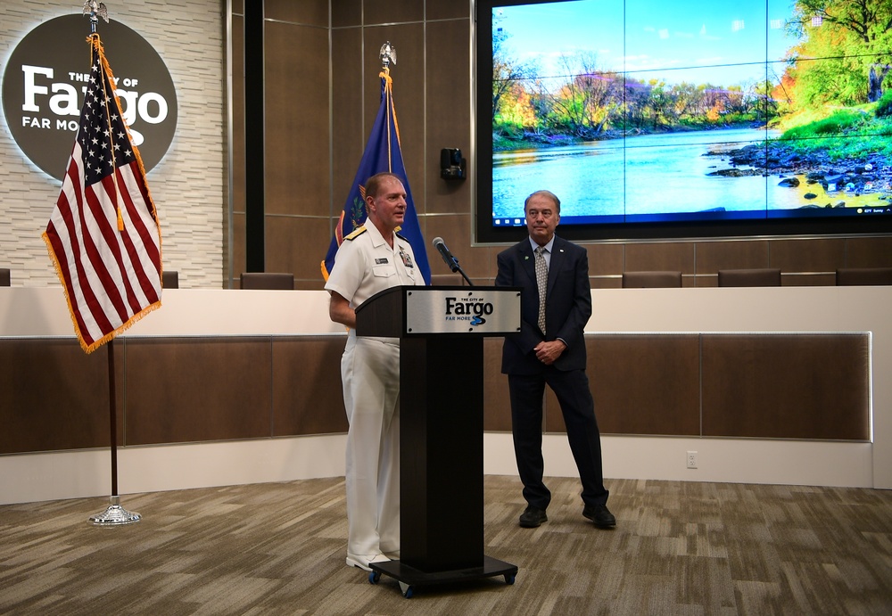 Fargo Celebrates Navy Week with Proclamation Ceremony