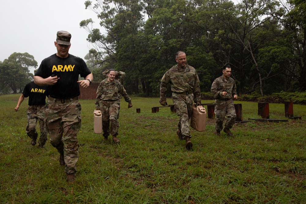 Sergeants Major Certify the Obstacle Course Ahead of the 2021 U.S. Army Medical Command Best Leader Competition