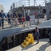 CFAY port operations department assists USS Chancellorsville (CG 62) during underway period