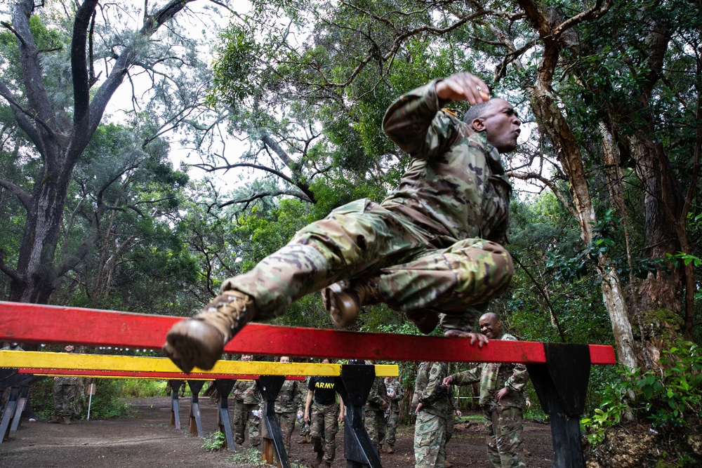 U.S Army Medical Command (MEDCOM) Command Sgt. Maj. Diamond D. Hough Certifies the Lanes Ahead of the MEDCOM Best Leader Competition