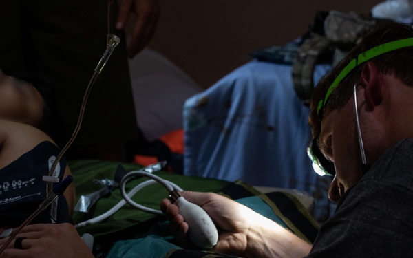 Exercise Forager 21: 1st SFG (A) Special Forces Soldiers treat casualties