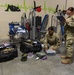 Deployed Airman complete mobility bag check