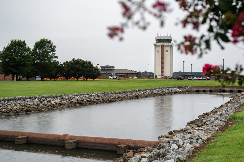 JBLE air traffic control tower