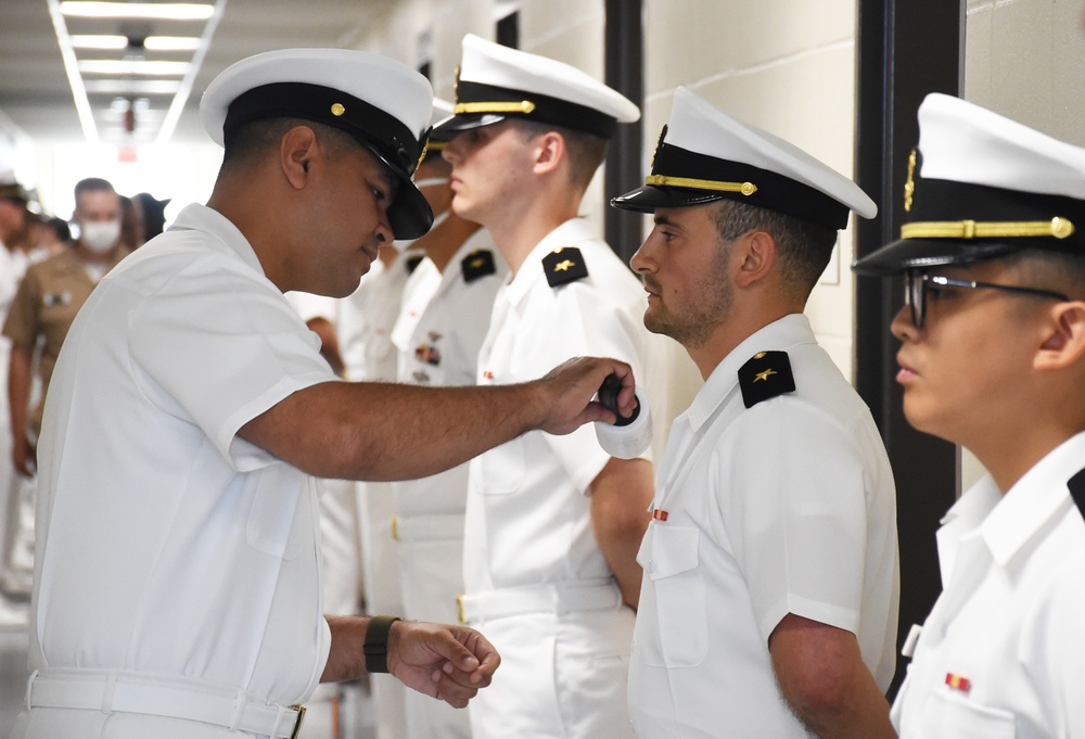 210721-N-JY604-0015 NEWPORT, R.I. (July 21, 2021) Officer Candidate School Uniform Inspection class 15-21.