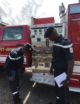Team from Senegal’s National Fire Brigade in Vermont for emergency capability demonstrations