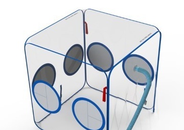 AFRL SBIR partnership thinks outside of the box with Covid-19 enclosure