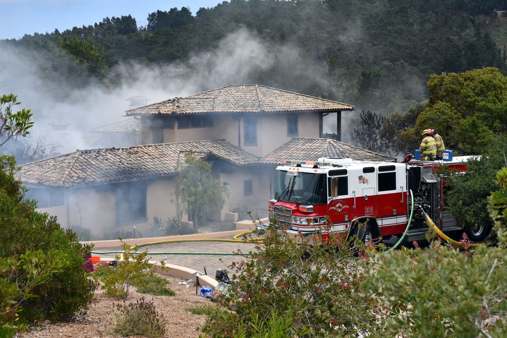 Presidio of Monterey Fire Department responds with local agencies to off-post house fire