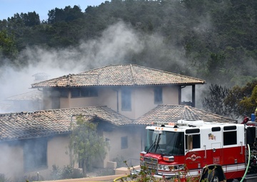 Presidio of Monterey Fire Department responds with local agencies to off-post house fire