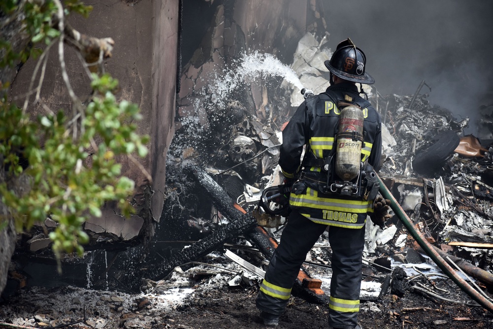 Presidio of Monterey Fire Department responds with local agencies to off-post house fire