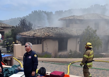 Presidio of Monterey Fire Department responds with local agencies to off-post house fire