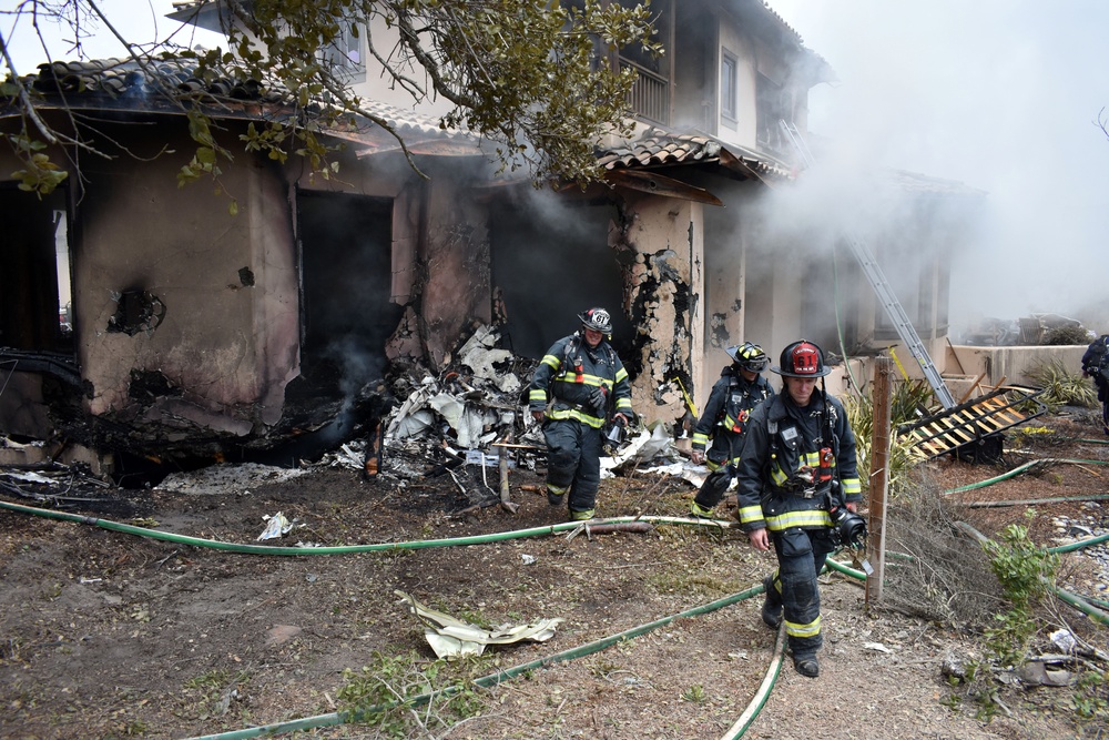 Presidio of Monterey Fire Department responds with local agencies to off-post house fire