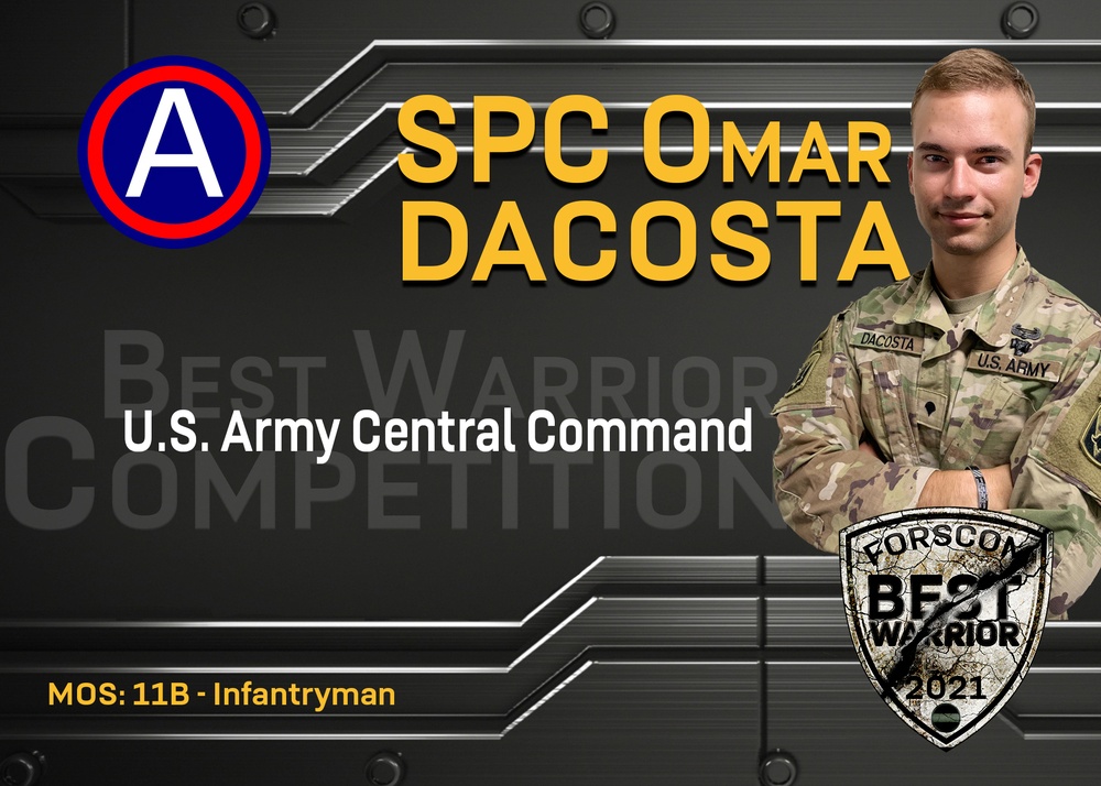 2021 FORSCOM Best Warrior Competition - Spc. Omar Dacosta, U.S. Army Central Command