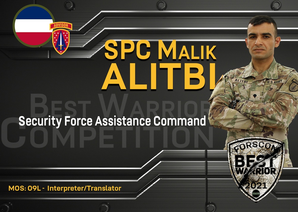 2021 FORSCOM Best Warrior Competition - SPC Malik Alitbi, SFAC