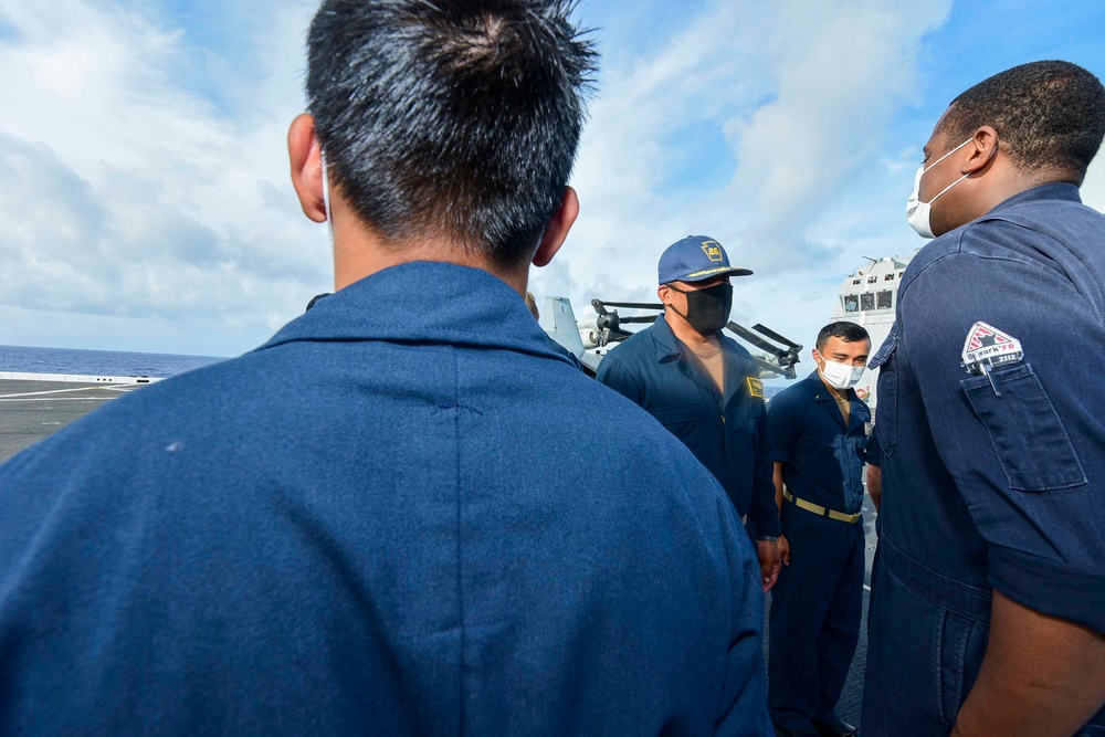 USS John P. Murtha (LPD 26) Uniform Inspection