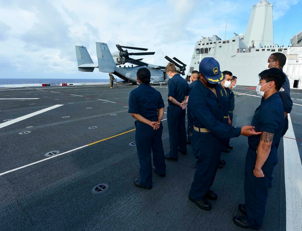 USS John P. Murtha (LPD 26) Uniform Inspection