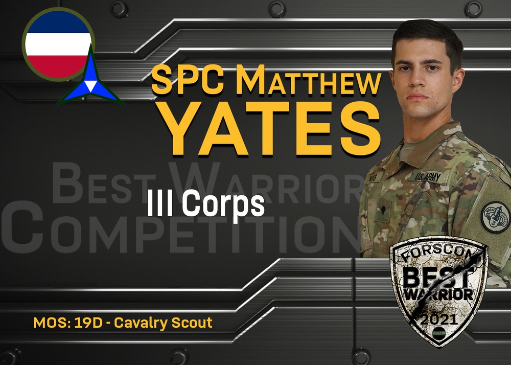 2021 FORSCOM Best Warrior Competition - SPC Matthew Yates, III Corps