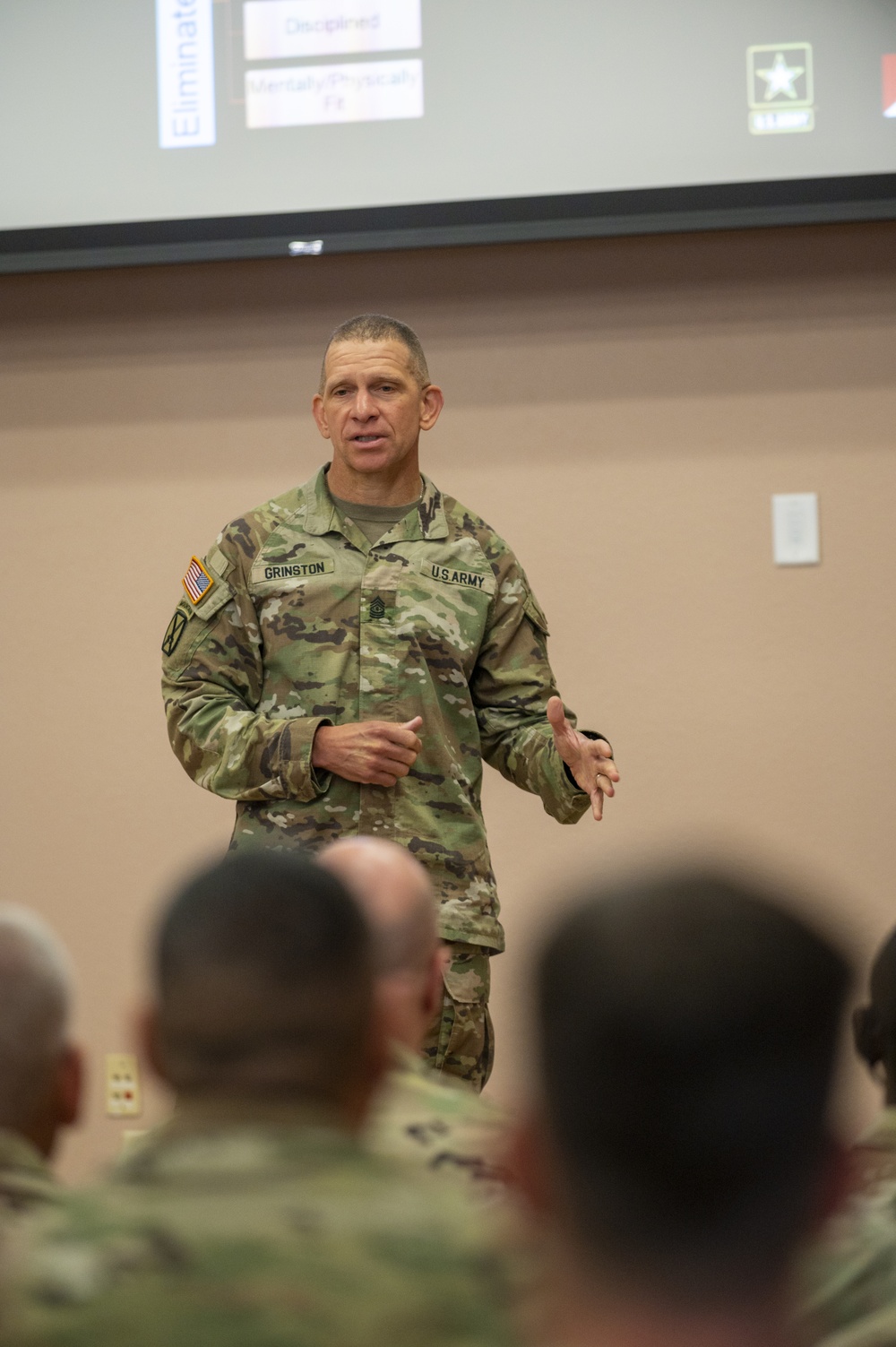 SMA Visits Fort McCoy ALC and SLC Classes