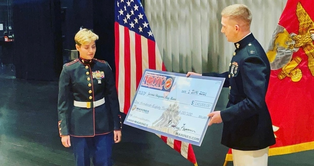 NROTC Scholarship presentaton, Marine Option