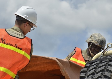Sapper Eagles join DPW to remove Fort Campbell World War II wood