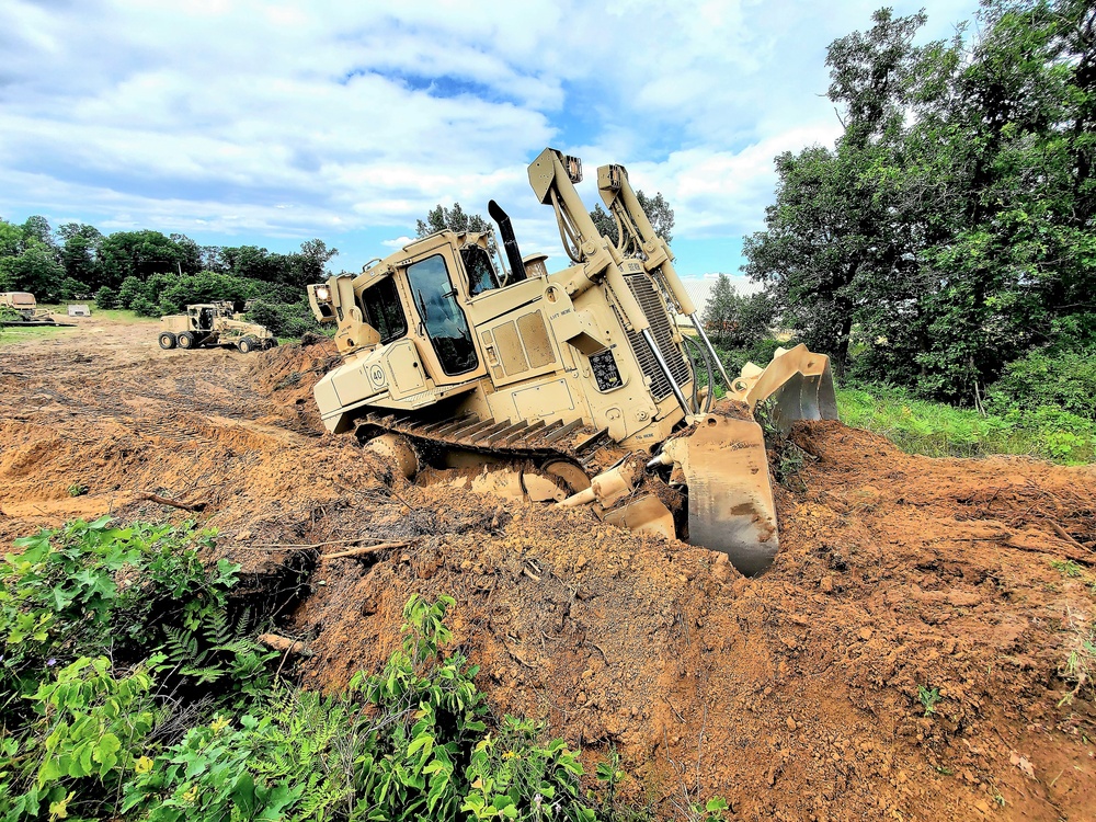 950th Engineer Company Soldiers latest to work on troop project for Fort McCoy DPW area