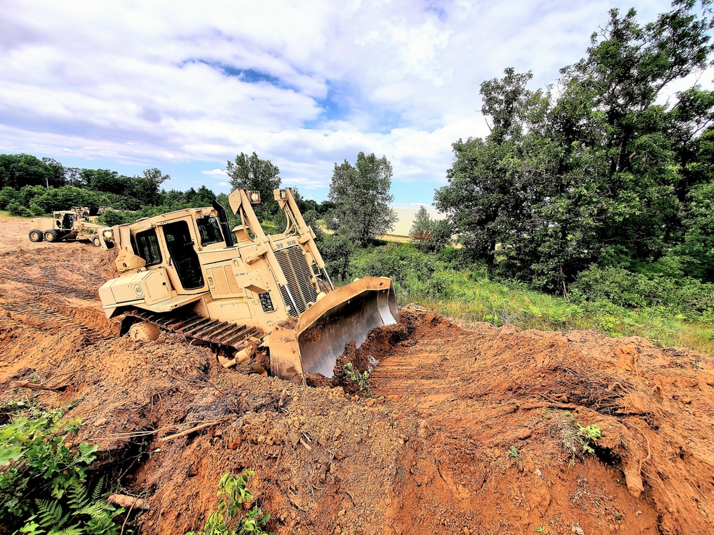 950th Engineer Company Soldiers latest to work on troop project for Fort McCoy DPW area