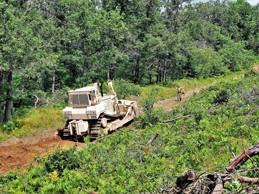 950th Engineer Company Soldiers latest to work on troop project for Fort McCoy DPW area