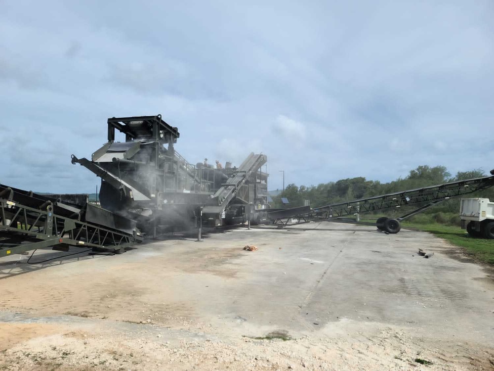 NMCB 11 Conducts Rock Crushing Operations