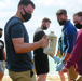 Marines wipe out trash in hidden beach