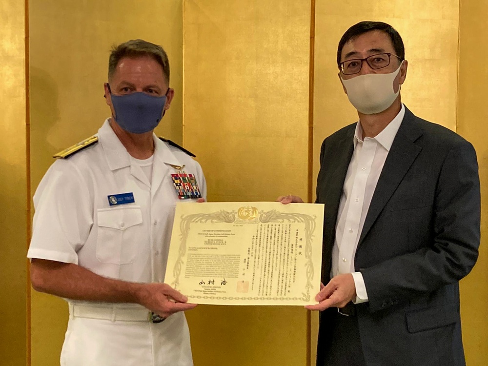 JMSDF Awards Tynch for Commitment to Working Together