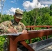 Staff Sgt. Devin Crawford locates his next point