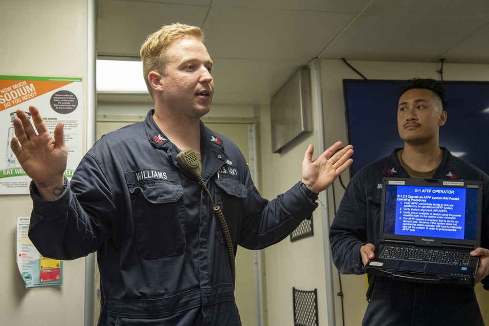 Training Aboard USS Charleston (LCS 18)