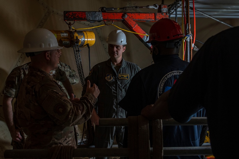 36th Operations Support Squadron teams up with contractors from Oklahoma to repair weather radar system