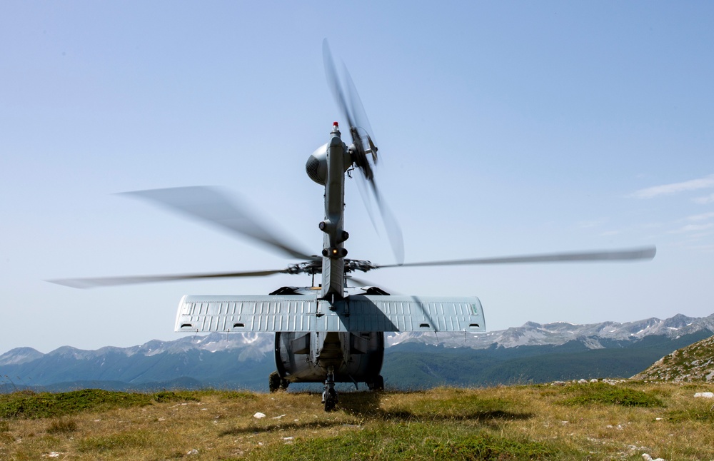 HSC 28 Conducts Flight Operations With USS Mt. Whitney at NSA Naples, Detachment Gaeta