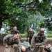 Sergeants Major of U.S Army Medical Command (MEDCOM) carry a litter as part of the Air Assault obstacle course